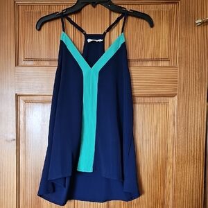 Hope's Blue and Green Asymmetrical Camisole